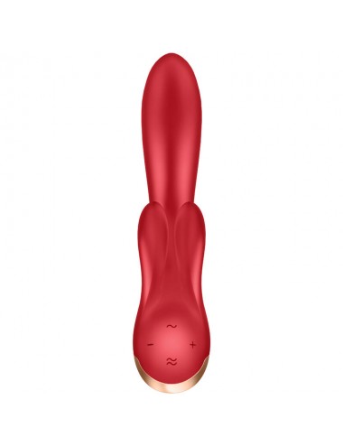 SATISFYER DOUBLE FLEX VIBRATOR - RED