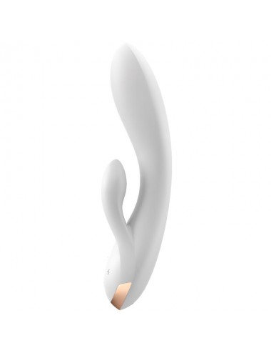 SATISFYER DOUBLE FLEX VIBRATOR - WHITE