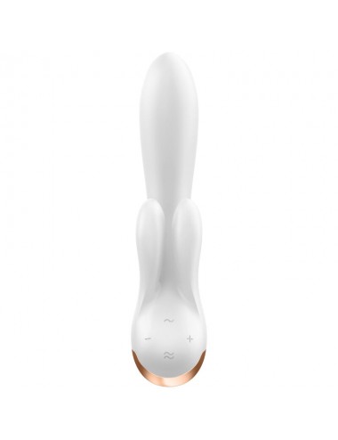 SATISFYER DOUBLE FLEX VIBRATOR - WHITE