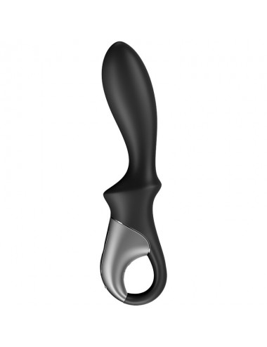 SATISFYER HEAT CLIMAX ANAL VIBRATOR APP - BLACK