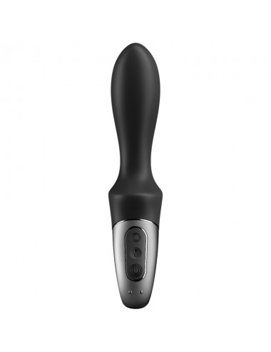 SATISFYER HEAT CLIMAX ANAL VIBRATOR APP - BLACK