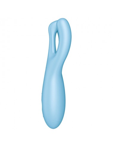 SATISFYER THREESOME 4 VIBRATOR - BLUE