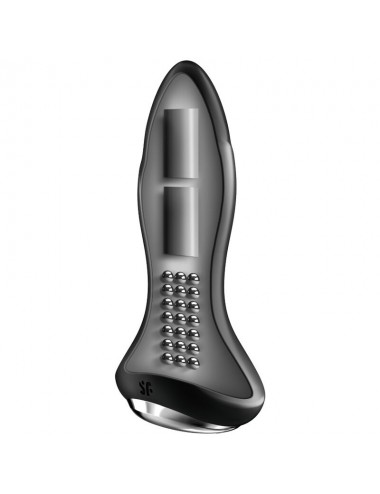 SATISFYER ROTATOR PLUG 1+ VIBRATING PLUG - BLACK