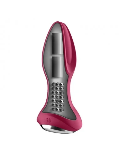 SATISFYER ROTATOR PLUG 2+ VIBRATING PLUG APP - RED