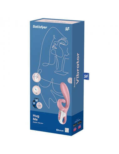 SATISFYER - HUG ME RABBIT VIBRATOR APP PINK