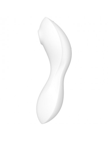 SATISFYER - CURVY TRINITY 5 AIR PULSE STIMULATOR & VIBRATOR APP WHITE
