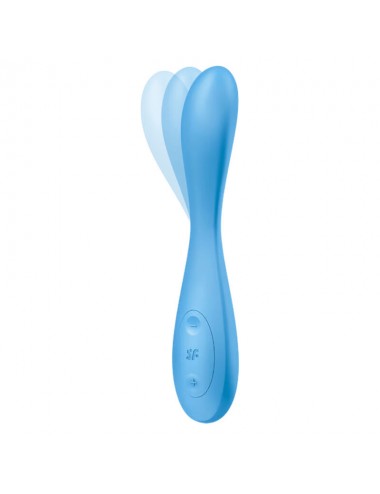 SATISFYER G-SPOT FLEX 4+ MULTI VIBRATOR - BLUE