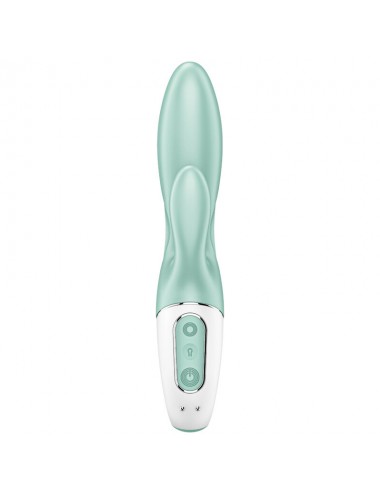 SATISFYER AIR PUMP BUNNY 5+ INFLATABLE RABBIT VIBRATOR APP - GREEN