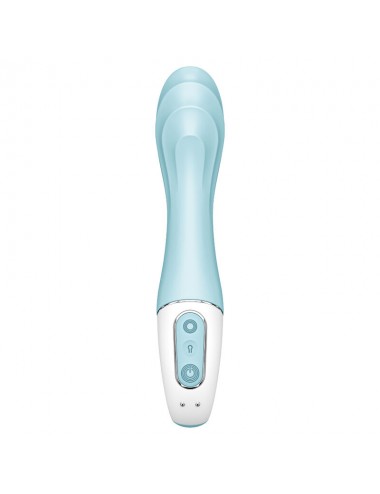 SATISFYER AIR PUMP VIBRATOR 5+ INFLATABLE G-SPOT VIBRATOR - BLUE