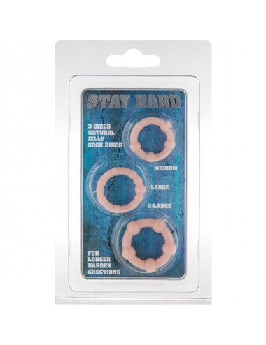 SEVEN CREATIONS - SET OF THREE SKIN PENIS RINGS
