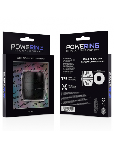 POWERING - SUPER FLEXIBLE AND RESISTANT PENIS RING 5 CM PR11 BLACK