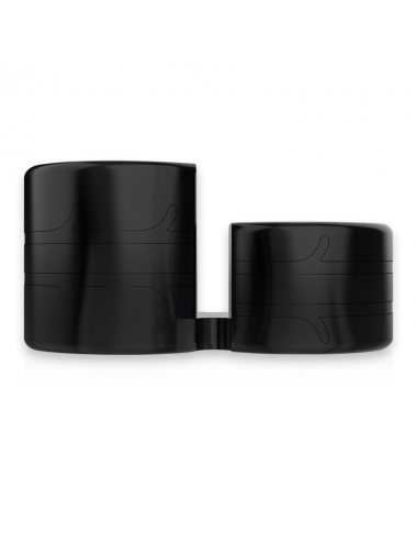 POWERING - SUPER FLEXIBLE AND RESISTANT DOUBLE PENIS RING PR09 BLACK