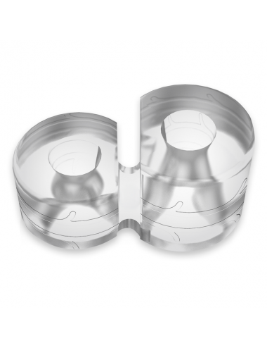 POWERING - SUPER FLEXIBLE AND RESISTANT DOUBLE PENIS RING PR09 CLEAR