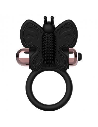 COQUETTE CHIC DESIRE - COCK RING BUTTERFLY WITH VIBRATOR BLACK/ GOLD