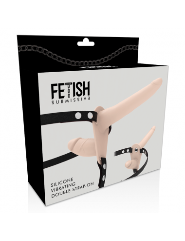 FETISH SUBMISSIVE HARNESS - DOUBLE PENETRATION FLESH UP VIBRATOR