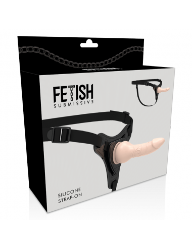 FETISH SUBMISSIVE HARNESS - FLESH REALISTIC SILICONE 16 CM