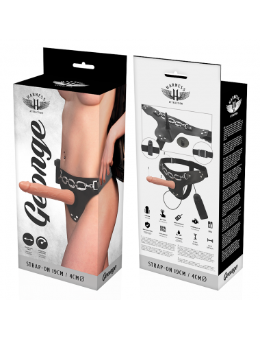 HARNESS ATTRACTION - RNES GEORGE REALISTIC VIBRATOR 19 CM -O- 4 CM