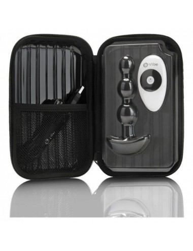 B-VIBE - TRIPLET ANAL REMOTE CONTROL BEADS BLACK