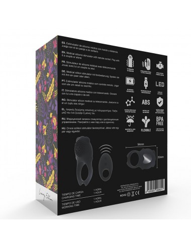 MIA COLOSSEO COCK RING REMOTE CONTROL BLACK