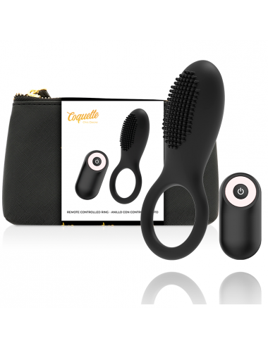 COQUETTE CHIC DESIRE COCK RING REMOTE CONTROL RECHARGEABLE BLACK/ GOLD