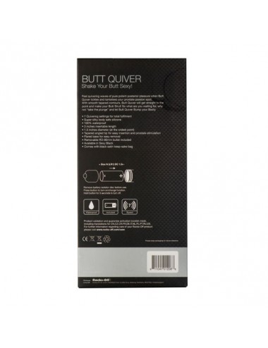 ROCKS-OFF - BUTT QUIVER P-POINT STIMULATOR 7 SPEEDS BLACK
