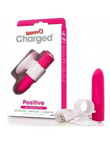 SCREAMING O RECHARGEABLE MASSAGER - POSITIVE - PINK