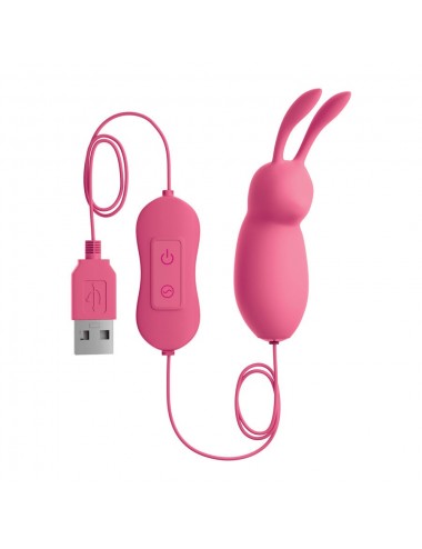 OMG - CUTE RABBIT POWERFUL PINK VIBRATOR USB