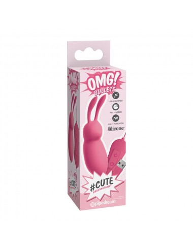 OMG - CUTE RABBIT POWERFUL PINK VIBRATOR USB