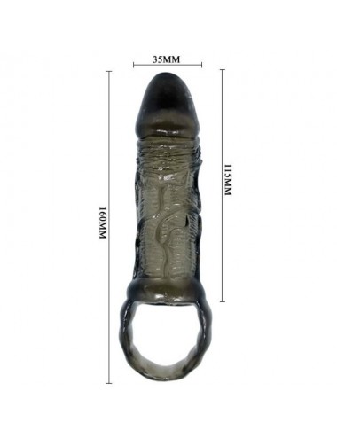 BAILE - PENIS EXTENSION SHEATH WITH STRAP FOR TESTICLES 11.5 CM