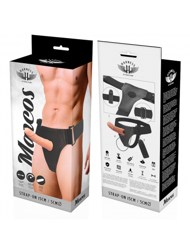 HARNESS ATTRACTION - RNES HOLLOW FRAMES WITH VIBRATOR 15 CM -O- 5 CM