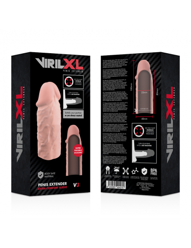 VIRILXL - LIQUID SILICONE V3 NATURAL PENIS EXTENSION