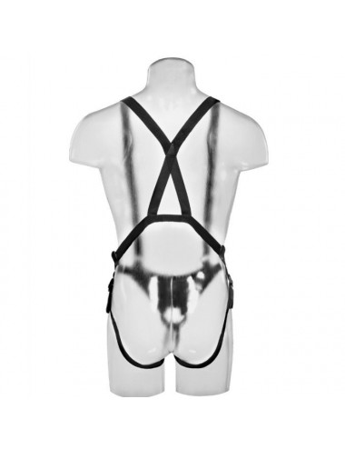 KING COCK - 30.5 CM HOLLOW STRAP-ON SUSPENDER SYSTEM - FLESH