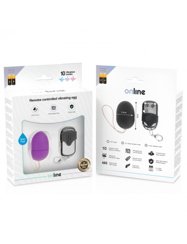 ONLINE - REMOTE CONTROL VIBRATING EGG S PURPLE