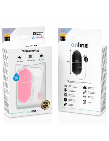 ONLINE - WATERPROOF VIBRATING EGG PINK