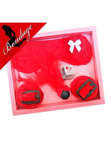 INEDIT RED BONDAGE ANTIFACE KIT