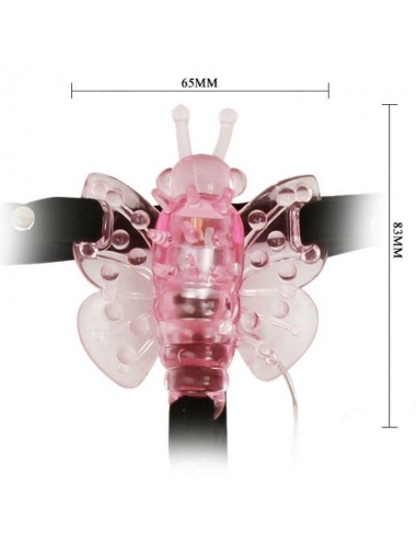 BAILE - HARNESS WITH MULTIVESPEED VIBRATING BUTTERFLY