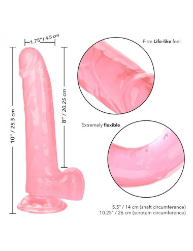 CALEXOTICS - SIZE QUEEN DILDO PINK 20.3 CM