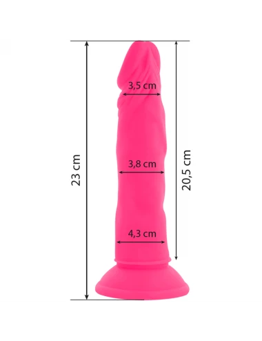 DIVERSIA - FLEXIBLE VIBRATING DILDO PINK 23 CM -O- 4.3 CM