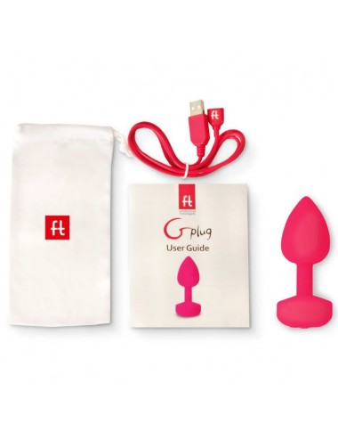 G-VIBE - FUNTOYS GPLUG ANAL RECHARGEABLE VIBRATOR SMALL NEON PINK 3CM