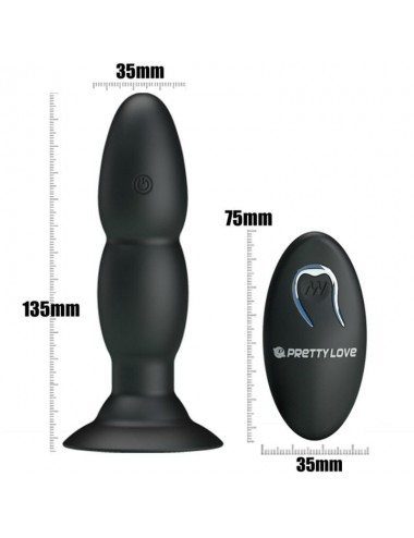 PRETTY LOVE - PLUG VIBRATOR AND ROTATION BY REMOTE CONTROL
