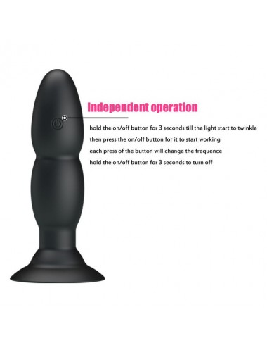 PRETTY LOVE - PLUG VIBRATOR AND ROTATION BY REMOTE CONTROL