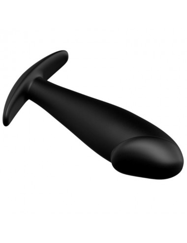 PRETTY LOVE - SILICONE ANAL PLUG PENIS FORM AND 12 VIBRATION MODES BLACK