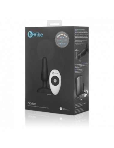 B-VIBE - NOVICE REMOTE CONTROL ANAL PLUG BLACK