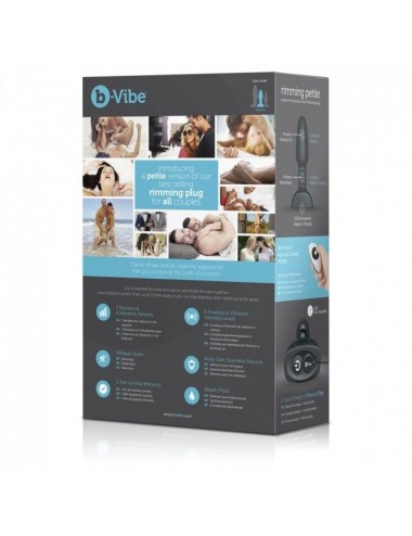 B-VIBE - RIMMING REMOTE CONTROL ANAL PLUG PETITE BLACK