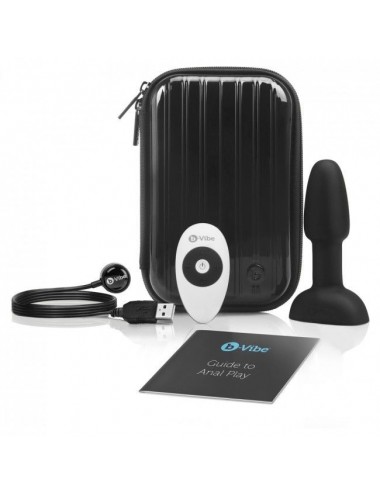 B-VIBE - RIMMING REMOTE CONTROL ANAL PLUG PETITE BLACK