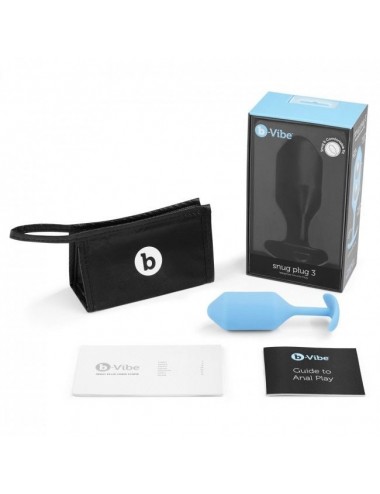 B-VIBE - SNUG ANAL PLUG 3 SKY BLUE