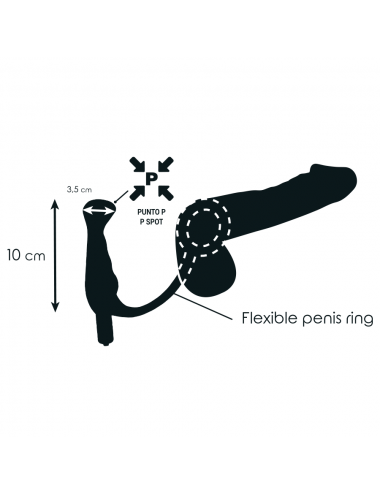 ADDICTED TOYS - VIBRATOR PROST TICO BLACK 10 CM
