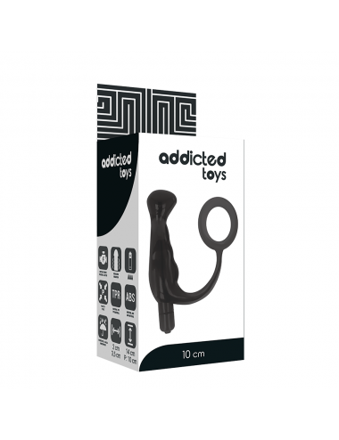 ADDICTED TOYS - VIBRATOR PROST TICO BLACK 10 CM
