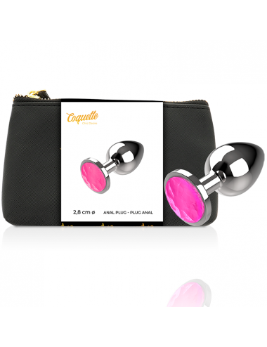 COQUETTE CHIC DESIRE ANAL PLUG METAL PINK SIZE S 2.7X 8CM