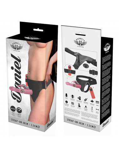 HARNESS ATTRACTION - RNES DANIEL WITH VIBRATION AND ROTATION 18 CM -O- 3.5 CM